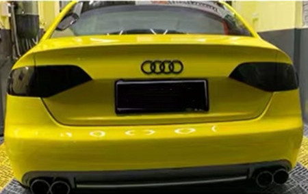 Gloss Yellow Metallic Car Wrap Film Slidable Anti UV Air Release
