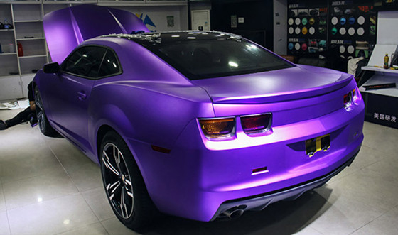 Matte Metallic Deep Sea Blue Car Wrap Film Moisture - Proof 4.8MIL Thickness