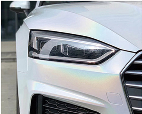 Colorful Laser White Glitter Car Wrap Polymeric Calendered Vinyl Film