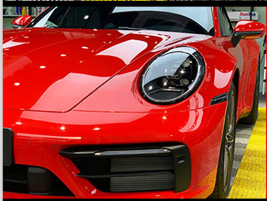 Red Chrome Car Wrap Film Slideable Bubble Free Scratch Resistant