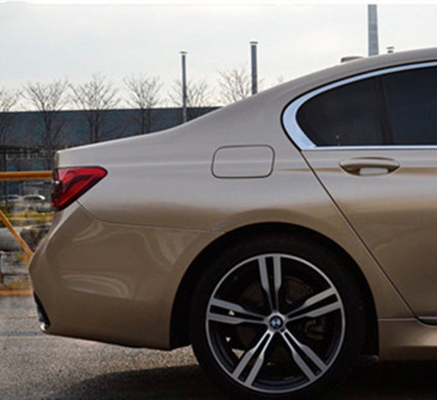 PET Super Bright Gloss Car Vinyl Wrap Metallic Champagne Gold
