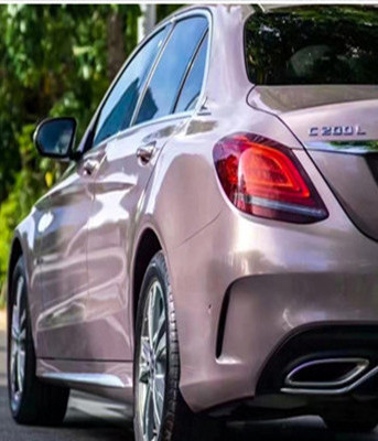Metal Ice Plum Powder Ash Gloss Car Vinyl Wrap Self - Healing Bubble Free