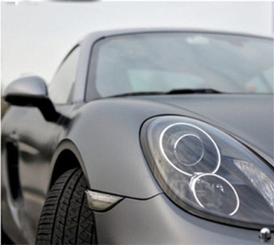 Electro Optical Metal Deep Grey Car Wrap Film Moisture Proof