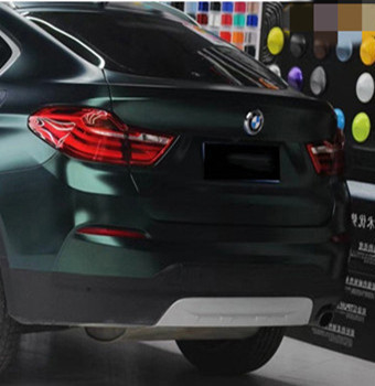 SGS Dark Green Vinyl Wrap Bubble Free Car Wrap Resistant To Abrasions