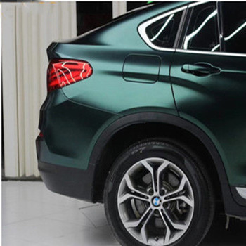 SGS Dark Green Vinyl Wrap Bubble Free Car Wrap Resistant To Abrasions