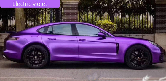Bubble Free Electric Violet Car Wrap Film Self Healing Swipeable