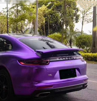 Bubble Free Electric Violet Car Wrap Film Self Healing Swipeable