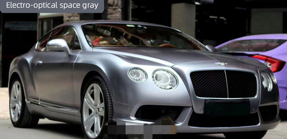 30µm Air Release Electro Optical Space grey Car Vinyl Wrap Prevents Sun Damage