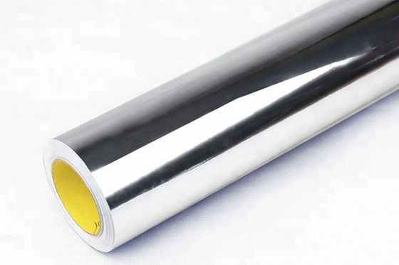 140gsm Mirror Chrome Silver Vinyl Car Wrap Air Release heat resistant vinyl wrap