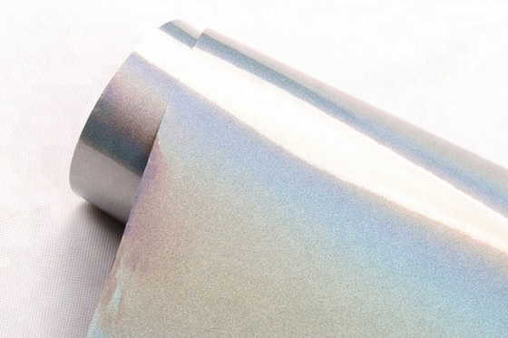 Polymeric Calendered Diamond Silver Glitter Car Wrap Film self adhesive