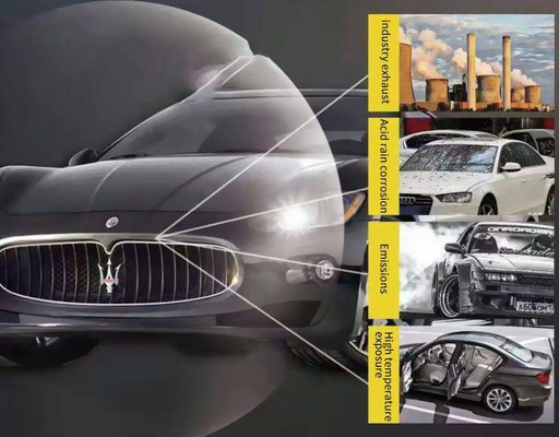 Matte Black TPH Car Paint Protection Films with Removable Acrylic Adhesive