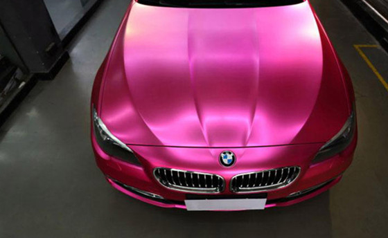 Slidable Air Release Wrap Matte Soul Red Crystal Metallic Vinyl Wrap SGS