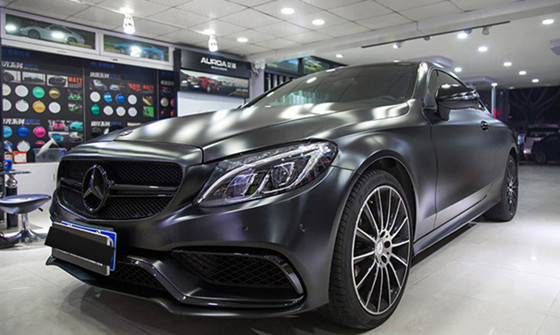 Bubble Free Heat Proof Vinyl Wrap Metallic Crystal Ceramic Matte Black Car Wrap Roll