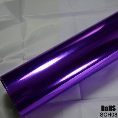Removable Adhesive Chrome Blue Car Wrap Mirror Effect Vinyl Wrap 140gsm