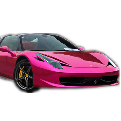 Bubble Free Moisture Proof Pink Chrome Car Vinyl Wrap Mirror Effect