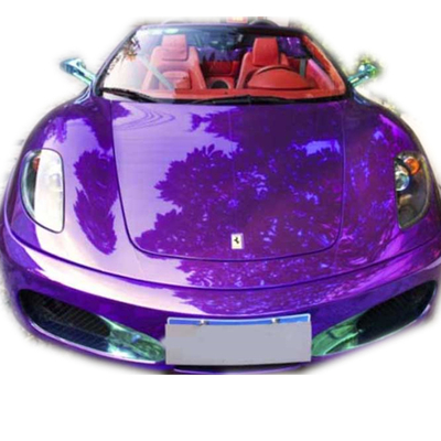 Protective Dark Purple Chrome Car Vinyl Wrap Anti UV Air Release