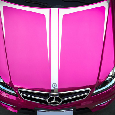 Air Release Glossy Mirror Chrome Vinyl Wrap Slidable Rose Red Car Wrap Film