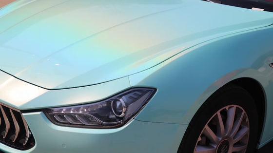 50in Gloss Tiffany Blue Vinyl Wrap Film Thin Car Vinyl Film Humidity Resistant