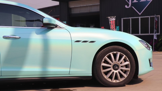 50in Gloss Tiffany Blue Vinyl Wrap Film Thin Car Vinyl Film Humidity Resistant