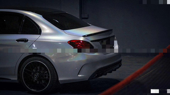 5 Years Durability Diamond Glitter Car Wrap Silver Sparkle Vinyl Wrap 1.52m Width
