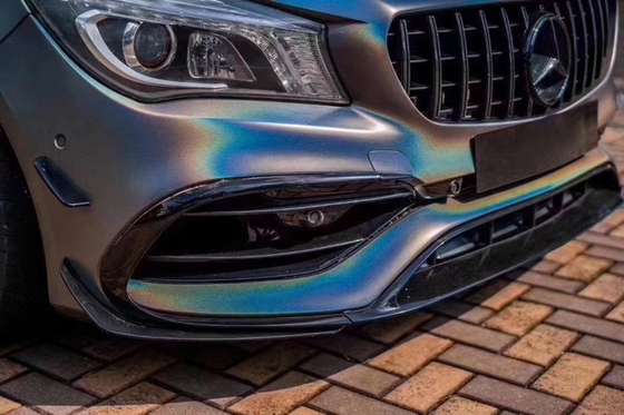 Acrylic Adhesive Matte Laser Grey Bubble Free Car Wrap Vinyl Air Release 60µM