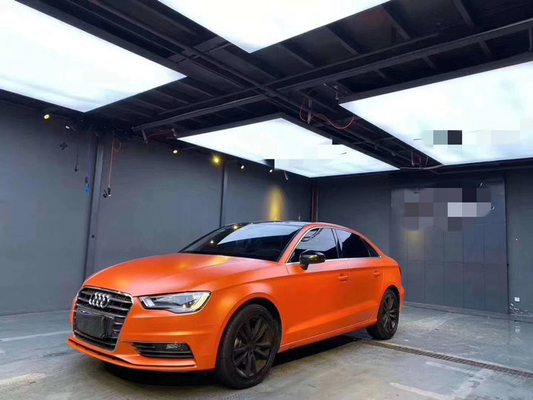 Cars scratch resistant vinyl wrap swipeable Matte Metallic Orange Wrap
