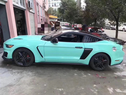 Metallic Tiffany Blue Matte Car Vinyl Wrap Swipeable Bubble Free