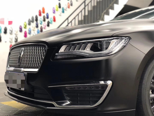 Black Matte Car Vinyl Wrap Removable Bubble Free Hides Scratch Metallic
