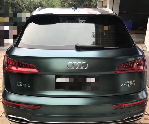 Acrylic Based Adhesive Backing Matte Car Vinyl Wrap Dark Green Metallic Effect