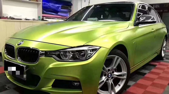 Metal Green Tooth Matte Car Vinyl Wrap Scratch Proof For Trailers