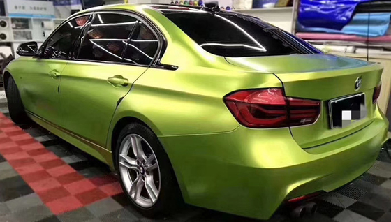 Metal Green Tooth Matte Car Vinyl Wrap Scratch Proof For Trailers