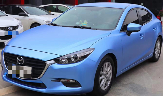Metallic Blue Fog Matte Car Vinyl Wrap Film Durable Non Fading