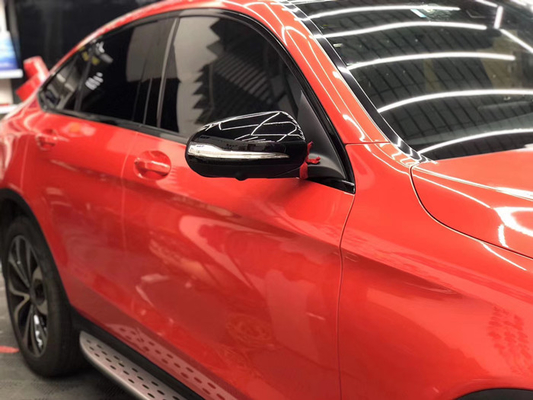 Swipeable Scratch Proof Car Wrap Flaming Gloss Red Metallic Vinyl Wrap