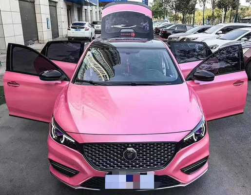 Lipstick Powder Barbie Metallic Pink Car Wrap Bubble Free Swipeable
