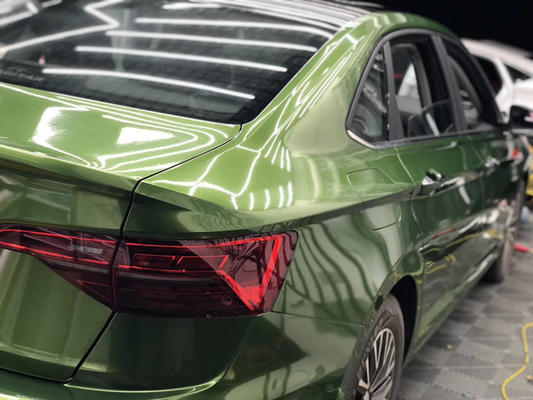 Mamba Green Gloss Car Vinyl Wrap 5 Years Durability With PET Release Liner