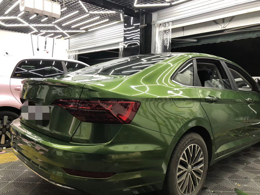 Mamba Green Gloss Car Vinyl Wrap 5 Years Durability With PET Release Liner