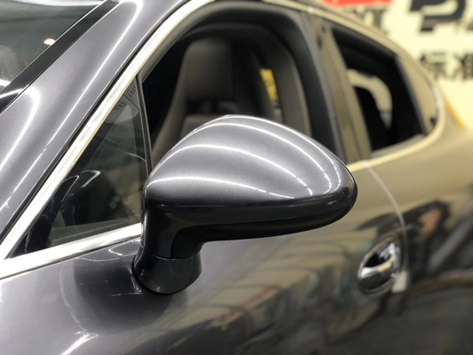 Car High Gloss Dark Gray Vinyl Wrap Wrinkles Elimination 140gsm
