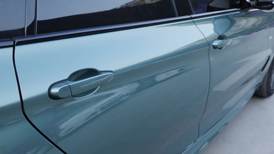 Bubble Free Swipeable Gloss Car Vinyl Wrap Titanium Steel Grey Car Wrap Film