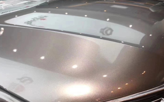 Battle Ash Gray metallic thin Gloss Car Vinyl Wrap moisture proof