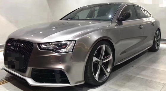Battle Ash Gray metallic thin Gloss Car Vinyl Wrap moisture proof