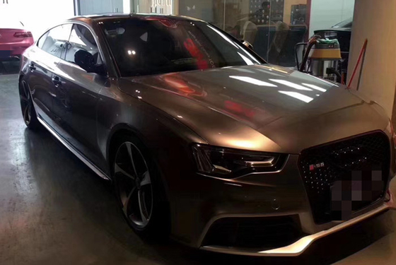 Battle Ash Gray metallic thin Gloss Car Vinyl Wrap moisture proof