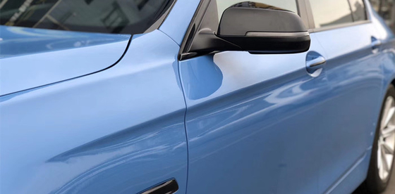Smooth Surface High Gloss Car Wrap Vehicle Wrapping Abu Dhabi Blue