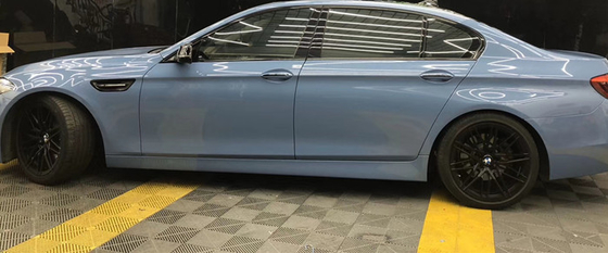 Powder Porcelain Blue High Gloss Car Wrap Grime Resistant Multifunction