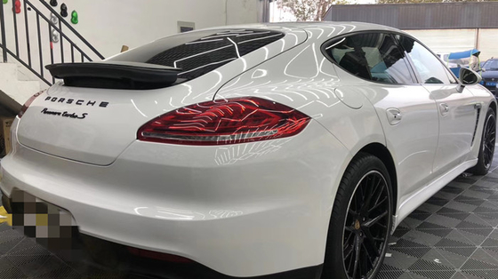 Ultra Gloss Light Ivory Vinyl Wrap Heat Resistance 140gsm Scratch Proof Car Wrap