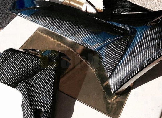 Interior Exterior Black 6D Carbon Fiber Car Vinyl Wrap Roll  Air Release