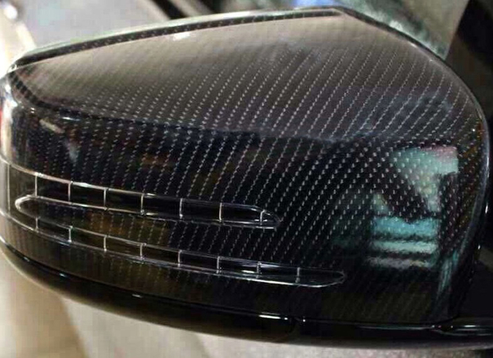 Black Slidable 6D Carbon Fiber Car Vinyl Wrap Roll Bubble Free SGS