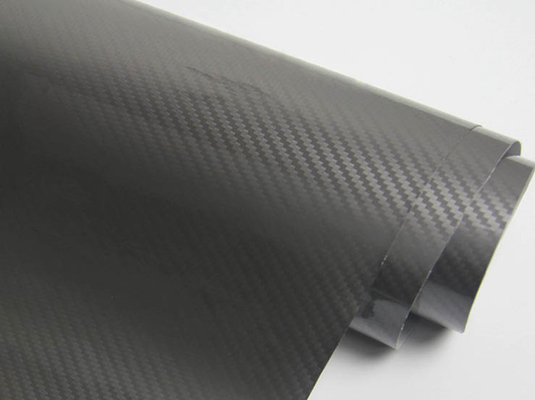 Red black  Colored 5D Carbon Vinyl Wrap 140gsm air release vinyl wrap