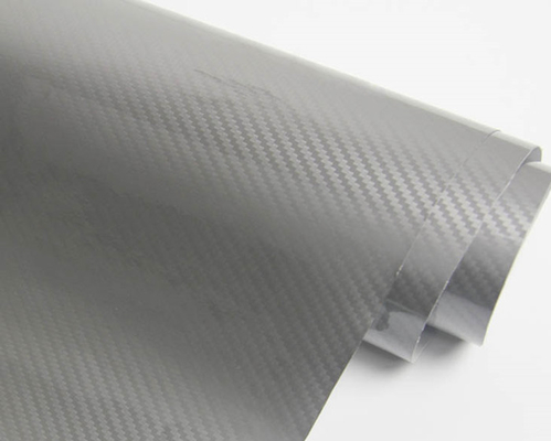 Red black  Colored 5D Carbon Vinyl Wrap 140gsm air release vinyl wrap