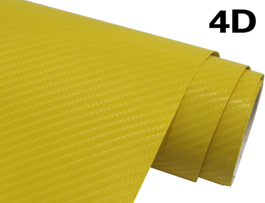 60µM 4D Carbon Fiber Vinyl Wrap Air Bubble Free Vinyl Wrap For Vehicle Advertising