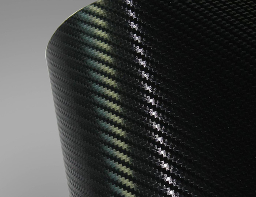 3D Colored Carbon Fiber Vinyl Wrap Film Bubble Free Slideable